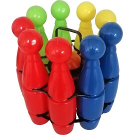 Kegelspiel-Set für Kinder – 9 Kegel & 2 Bälle – Inkl. Tragegestell – Indoor & Outdoor