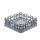 Spülkorb Gläserkorb Mischgutkorb L 350mm B 350 mm H 120 mm Maschenart grobmaschig Kunststoff