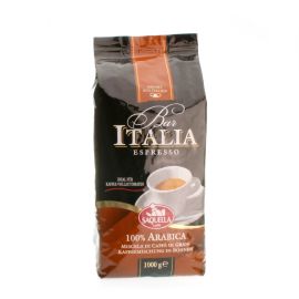 Saquella Espresso Bar Italia 100% Arabica dickfl&uuml;ssig und cremig 1 Kg ganze Bohne