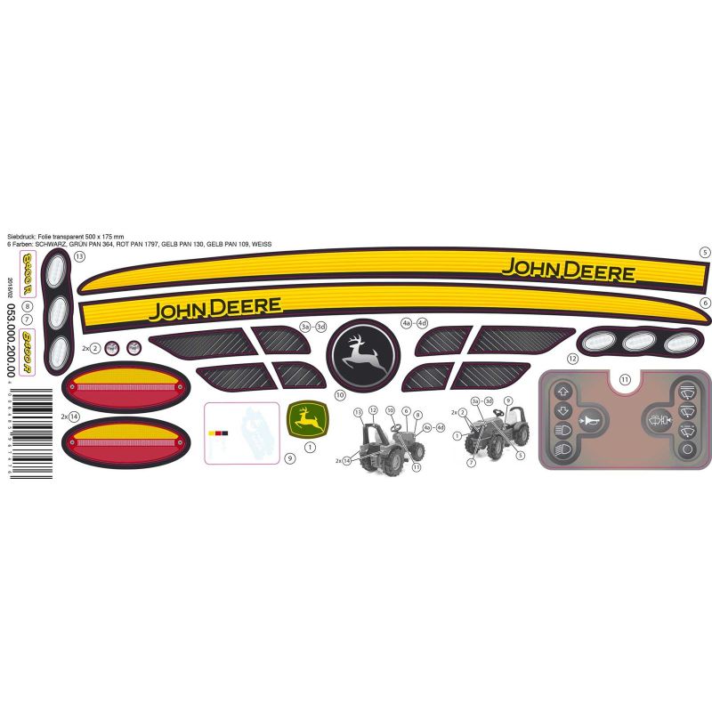 Aufkleber rollyX-Trac Premium John Deere 8400R - Spielgeist