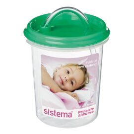 Sistema Trinkbecher Dinkee mit Strohhalm 250 ml (grün)