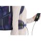 Coocazoo Hüftgurt „TecCheck Violet“, lila, integrierter Power Pack, USB-Ladeport, 4000 mAh, inklusive Micro-USB-Ladekabel, ergonomischer Sitz, ab der 5. Klasse