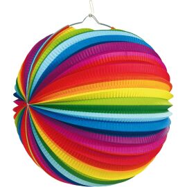 Amscan Lampion 25cm rund – Klassische Papier-Laterne für Partys & Events