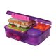 Sistema Bento Lunch Box mit Obst/Joghurt Topf, Mehrfarbig, 1,65 Liter