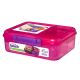 Sistema Bento Lunch Box mit Obst/Joghurt Topf, Mehrfarbig, 1,65&nbsp;Liter