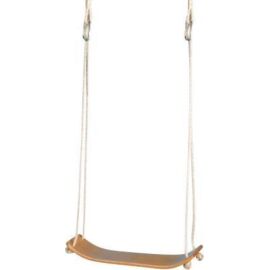 Brettschaukel Holz gebogen ca. 50 x 15 cm Seillänge ca. 2 m. Belastbar bis 100 kg.