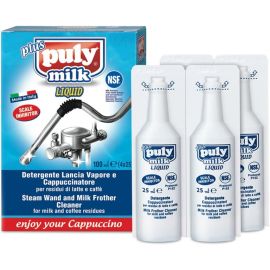 Puly Milk 4 x 0,25 ml Flüssigreiniger zur Reinigung von Cappuccinatore, Milchaufschäumdüsen und Dampflanze