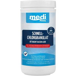Medipool 0501001MP Schnell-Chlor Granulat 1 kg Granulat zur sofortigen Anhebung des Chlorgehalts