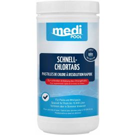Medipool 0504001MP Schnell-ChlorTabs 20 g 1 kg Leicht lösliche ChlorTabs zur sofortigen Anhebung des Chlorgehalts.
