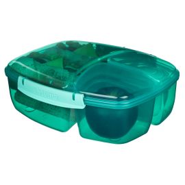 Sistema Lunch Triple Split Lunchbox mit Joghurttopf - 2 L grün