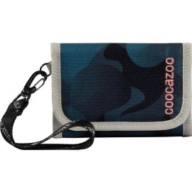 coocazoo Geldbeutel AnyPenny „Cloudy Peach“, rosa-blau, Portemonnaie mit Sichtfenster innen & außen, Münzfach, viele Kartenfächer, Klettverschluss, für Mädchen