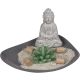 Kaktuskerze, Buddha aus Zement & Holzdekosticks, im...