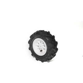 Rolly Toys Rad Luftbereifung mit Felge weiß 260 x 95 mm  für Rolly Tracs links