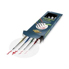 MNZ 4 Special Brush Set for Paint by Numbers – Precision Brushes Made in Germany