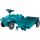 BIG Bobby Car Classic Eco 2.0 mit Anhänger - Rutschauto ab 1 Jahr aus Recycling-Material mit Caddy, Lenkrad und Hupe, für Kinder ab 1 Jahr (bis 50 kg), Türkis mit Grau