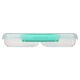 Sistema to Go Multi Split Frischhaltedose, transparent, mit farbigen Clips, 820 ml , grün