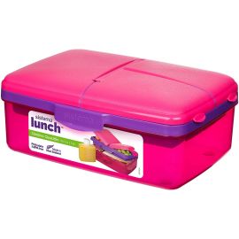 Sistema Lunch Slimline Quaddie Lunchbox 21,7 x 14,6 x 7,6 cm  mit Flasche