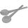 Guzzini Happy Hour Salad Servers Dark Grey 20 cm Dishwasher Safe