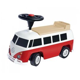 BIG  Bobby Car Baby VW T1 (rot-weiß) - mit Flüsterreifen, Hupe & Anhängerkupplung  (bis 50 kg)