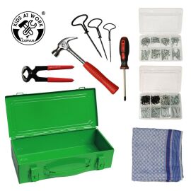 Corvus A600333 - Werkzeug Set Metall Box 02 gruen, Werkzeugkoffer