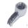Siebträgerauslauf Gewinde 3/8" 1 Weg gebogen/lang Gewinde L 5 mm für Ascaso, Azkoyen, Bezzera, Brasilia, Cimbali, Elektra, Grimac, La-SanMarco