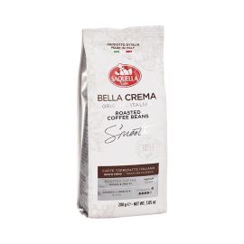 Saquella Espresso Bella Crema - 200 g Ganze Bohne - abgerundet, fruchtiges Aroma