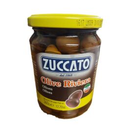 Zuccato – dunkle Oliven Olive Riviera in Salzlage  - 360g