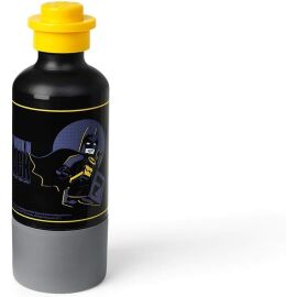 LEGO Batman Trinkflasche mit Becher, Trinkflasche, 350 ml, schwarz