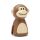 Joie Monkey Clip Beutelverschluss Braun | BPA-frei | Verschlussclip