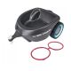 BIG Bobby Car Neo Trailer Anthracite | Trailer with Pink & Turquoise Rim Rings | Fits All BIG Bobby Cars