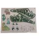 Big Stickersatz Aufkleber Dino für Bobby Car Classic