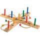 Outdoor Active Ringwurfspiel aus Holz mit 9 Stäben