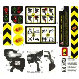 Rolly Toys Aufkleber Heckbagger - Rolly Toys sticker backhoe
