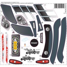 Rolly Toys Sticker Aufkleber für rollyKid Fendt
