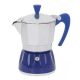 Espressokocher Moka Delizia 3 Tassen Gat blau