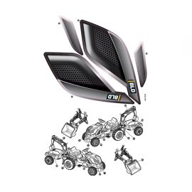 Smoby Ersatzteil Sticker für Builder Max und Remorque