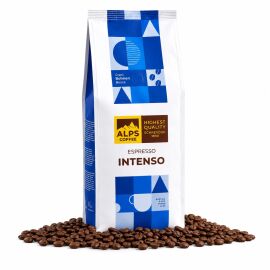 Alps Espresso Intenso – 1 kg Whole Beans – 60% Arabica / 40% Robusta – Dark Roast