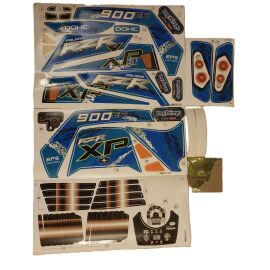 Peg Perego Aufkleber Stickersatz für POLARIS RANGER RZR 900 BLUE DECAL SHEET
