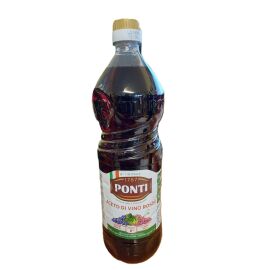 Ponti Aceto di Vino Rosso, rubinrote Farbe, der Klassiker, 1 L