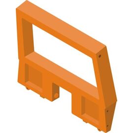 Rolly Toys Windschutzscheibe orange  für rolly  Unimog 47,5 x 36  x 13 cm