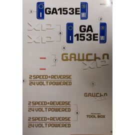 Aufklebersatz für den Peg Perego Gaucho XP