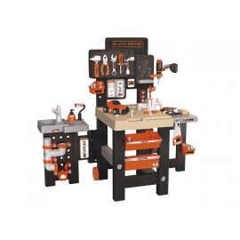 Smoby Black+Decker Mega Établi Center – 92 Pièces avec Outils & Visseuse