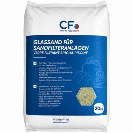 CF High-Tech Glass Filter Media 0.4–1.0 mm 20 kg for Pool Filter Systems