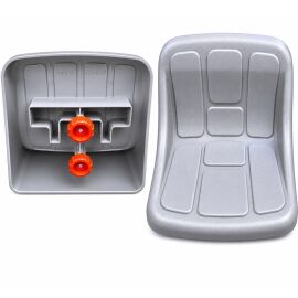 Peg Perego Original Sitz grau für Kinderfahrzeug / Traktor Ersatzsitz (Seat Assy)