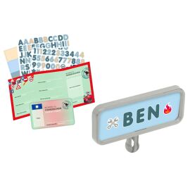 BIG Bobby Car Nummernschild mit Führerschein & Fahrzeugschein | Personalisierbares Kennzeichen