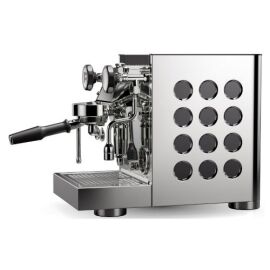 Rocket Espresso Appartamento TCA Chrom / Schwarz – Premium Zweikreis-Siebträgermaschine mit E61 Brühgruppe