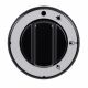 Bouton de commande noir Ø 70 mm avec...