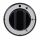 Bouton de commande noir Ø 70 mm avec sérigraphie | Bouton de robinet de gaz PEL21 | Axe 8 x 6,5 mm