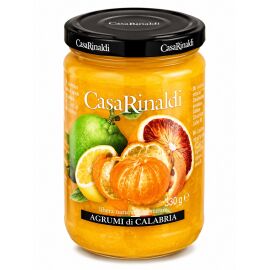 Casa Rinaldi Préparation aux Agrumes de Calabre 330 g – Spécialité Italienne avec jusquà 80 % de Fruits