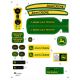 Peg Perego Aufkleber John Deere JD GROUND FORCE W/TRAILER...